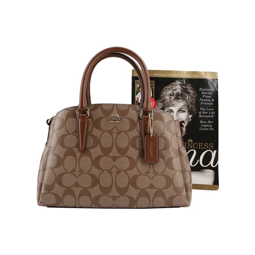 Coach mini signature sage carryall crossbody